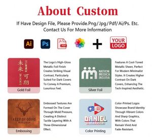 Carnet de notes personnalisé avec couverture en papier kraft écologique, élégant carnet de notes A5 pour les affaires et le bureau - Product Image 2