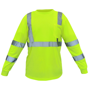 Sinh Thái Tái Chế Hi-VIS T-Shirt Polyester Làm Việc Với Phản Quang An Toàn T-Shirt Loại R Class 3 Mens Làm Việc Áo Sơ Mi - Product Image 2