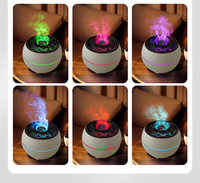 Difusor de Aroma Transfronterizo para el Hogar, de Escritorio, con Temporizador, Pulverizador Ultrasónico, Atomización Simulada de Lava, Humidificador Enchufable, Niebla Silenciosa de 0.5-1L