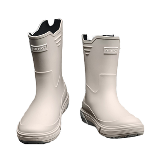 Bottes de pluie d'hiver imperméables et légères, antidérapantes, durables, mi-mollet, nouveau design, haute qualité, vente en gros personnalisée en PVC - Product Image 1
