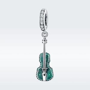 Bagreer accesorios de plata violín colgante DIY collar SCC1097 - Product Image 6
