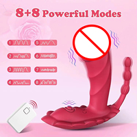 Nuevo Vibrador de Bragas Vestible Estimulador Clitorial y Punto G Control Remoto Juguete Sexual para Parejas Adultas Vibrador Dildo Bolas Anales para Mujeres