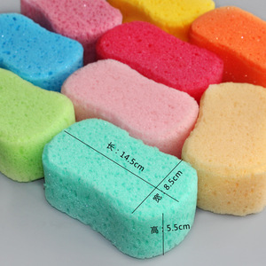 Bath Sponge Rectangle 14.5x8.5x5.5cm Multi Color For Bathing And Exfoliating - Product Image 3