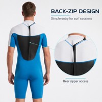 Combinaison de plongée courte en néoprène 3 mm avec fermeture éclair dorsale pour hommes adultes, surf, plongée sous-marine, apnée