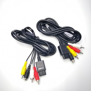 Câble composite multifonctions 1.8M 6FT 3 RCA AV S-Video pour Super <span class=keywords><strong>Nintendo</strong></span> SNES <span class=keywords><strong>GameCube</strong></span> <span class=keywords><strong>64</strong></span> NGC N64 - Product Image 5