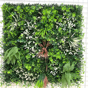 Ruopei <span class=keywords><strong>Shein</strong></span> - Panel de Pared de Hojas de Plástico para Decoración del <span class=keywords><strong>Hogar</strong></span>, Panel Verde Artificial, Seto de Boj, Césped Artificial - Product Image 4