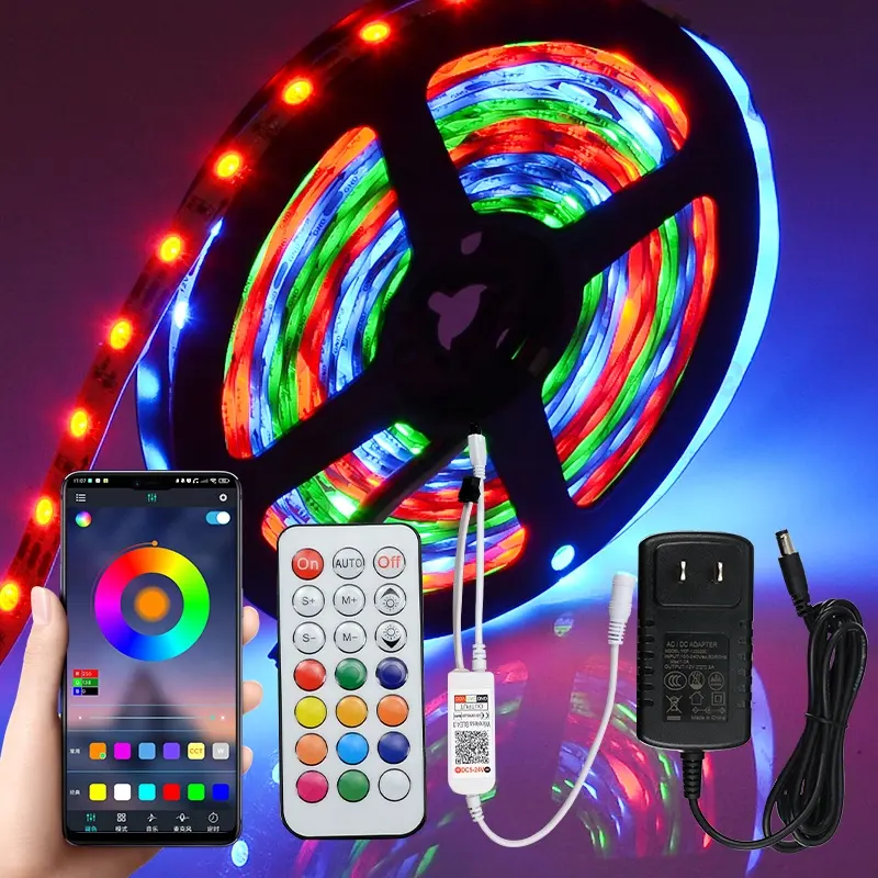 AMAZON RGB smart blue tooth dreamcolor lights 15m app control wifi rgbic light strips led