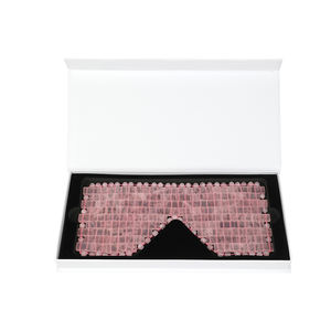 Masajeador de Ojos, Máscara de Ojos de Jade, Lujosa Máscara de Ojos de Cuarzo Rosa con Rodillos Dobles, Tratamiento de Belleza Refrescante y Calmante - Product Image 3