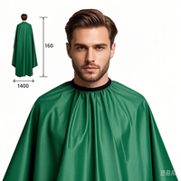 Nouvelle arrivée Grande cape de barbier en polyester XXL Cape de coiffure imperméable à boutons-pression pour salon de coiffure