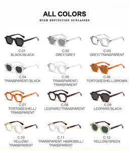 Lmamba 5133 Thick Small Frame Eyewear Men Luxury Brand Women Irregular Transparent Designer UV400 High Quality <b>Sunglasses</b> - Product Image 4