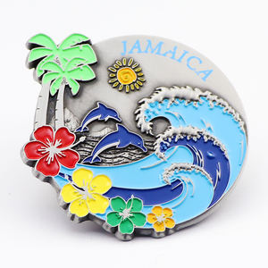 Ímã de Geladeira de Metal Personalizado com Design Exclusivo de Lembrança de Praia de Miami Jamaica - Product Image 4