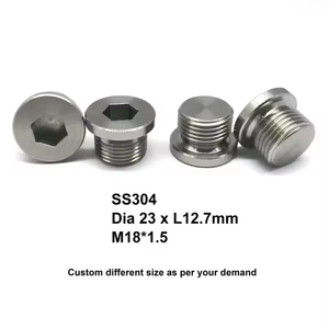 Bouchon d'étanchéité universel M18*1.5 <span class=keywords><strong>en</strong></span> acier inoxydable, à six pans creux, pour raccords de port filetés automobiles – Nouveau joint d'étanchéité - Product Image 6