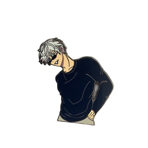 Pin de solapa de restauración de personajes personalizado, bonito Logotipo de recuerdo, Pin de esmalte suave personalizado para cantante de <span class=keywords><strong>Kpop</strong></span> - Product Image 5