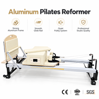Reformer Pilates en aluminium durable, machine de Pilates en métal avec housse pour la maison