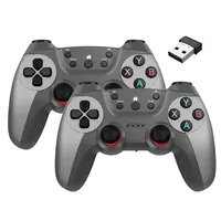 Control de Juego Inalámbrico CM-029 en Oferta, Compatible con Dos Usuarios, Android TV, Computadora, Joystick con Vibración de 2.4G para Juegos en Línea