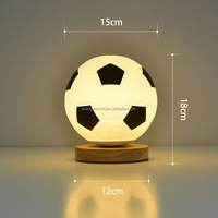 Nouvelle lampe de nuit 3D moderne avec éclairage LED, type USB ou rechargeable, pour les matchs de football/soccer, décoration intérieure