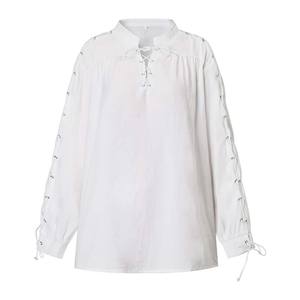 MDEC-012 de <span class=keywords><strong>chemise</strong></span> Renaissance gothique médiévale en <span class=keywords><strong>lin</strong></span> pour homme Halloween - Product Image 5