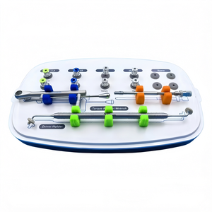 Kit de Prótesis Dentales, Instrumentos Manuales de Acero Inoxidable, Llave Dinamométrica, Portaherramientas, Múltiples Colores, Empuñadura Acolchada - Product Image 1