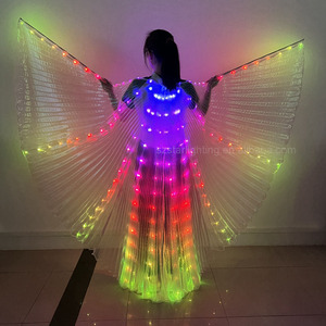 Đầy Màu sắc nhấp nháy cosplay LED cánh trang phục điều khiển bằng điều khiển từ xa cho khiêu vũ mặc giáng sinh Halloween Lễ Hội Đảng hiển thị - Product Image 1