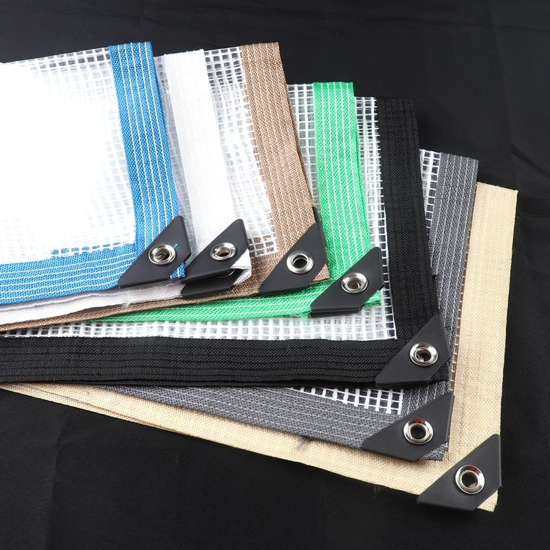 Customized Grid Transparent PE Tarpaulin Shed