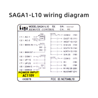 Télécommande radio SAGA L10 220 Volts 315/433 MHz pour grue