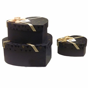 Valentine's Day <b>Heart</b> <b>Shaped</b> Gift Boxes Set with Ribbon Nested Paper Boxes for <b>Chocolate</b> Jewelry Wedding - Product Image 6