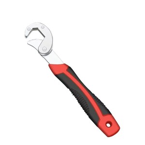 Llave Inglesa Ajustable de Acero al Cromo Vanadio, Métrica, de Una Sola Extremidad, con Mango Antideslizante y Mordaza Dentada, Herramienta para Bricolaje - Product Image 1