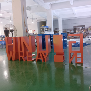 Letras gigantes de pie 3D personalizadas, letras grandes del alfabeto de Metal, letras grandes de acero inoxidable para exteriores, letrero Led con rotulación LED - Product Image 3