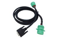 Arnés de cableado automotriz de cobre con aislamiento de PVC DB15 verde Tipo 2 J1939 macho a hembra para camiones, dispositivo ELD para Y
