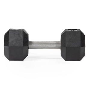 Équipement de musculation personnalisé Mancuernas Kurzhantel Ensemble d'<span class=keywords><strong>haltères</strong></span> <span class=keywords><strong>pour</strong></span> homme Ensembles d'<span class=keywords><strong>haltères</strong></span> hexagonaux en caoutchouc noir - Product Image 2