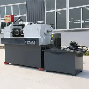 Machine de laminage de filetage de fabrication d'écrou et de boulon hydraulique entièrement automatique, prix de haute précision