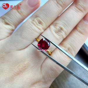 Großhandels preis Labor erstellt <span class=keywords><strong>Ruby</strong></span> Cushion Cut 5 # <span class=keywords><strong>Ruby</strong></span> Sapphire Gems Natural Cut Loose Synthetic <span class=keywords><strong>Ruby</strong></span> Corundum Gem stone - Product Image 5