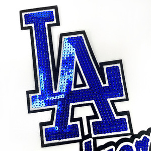 Parche Termoadhesivo con Lentejuelas de <span class=keywords><strong>los</strong></span> <span class=keywords><strong>Dodgers</strong></span> de <span class=keywords><strong>Los</strong></span> Ángeles de la MLB, Fútbol Americano Universitario NCAA - Product Image 6
