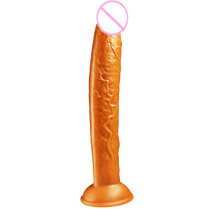 Online Shop Selling Gold Liquid Silicone Adult Dildos and Female Sex Toys <b>Vibrators</b> Including Artificial Penis - Product Image 4