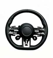 Volante de Auto Personalizado de Cuero Genuino de Alta Calidad para Mercedes AMG S63 S65 E53 E63 C43 C63 A35 A45 CLA35 CLA45 G63