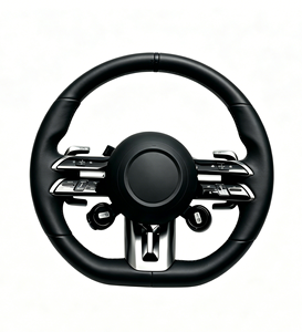 Volant de voiture personnalisé en cuir véritable de haute qualité pour Mercedes <span class=keywords><strong>AMG</strong></span> S63 S65 E53 E63 C43 C63 A35 A45 CLA35 CLA45 G63 - Product Image 1