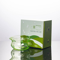 Bol à thé en verre pour matcha de style japonais minimaliste, texture martelée, écologique, qualité alimentaire, résistant à la chaleur, ensemble de thé