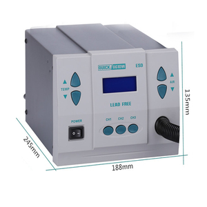 Pistolet thermique QUICK 861DW 1000W 220V/110V sans plomb, station de soudage à air chaud, micro-ordinateur de contrôle de température, pour retravaillage QUICK 861DW H - Product Image 3