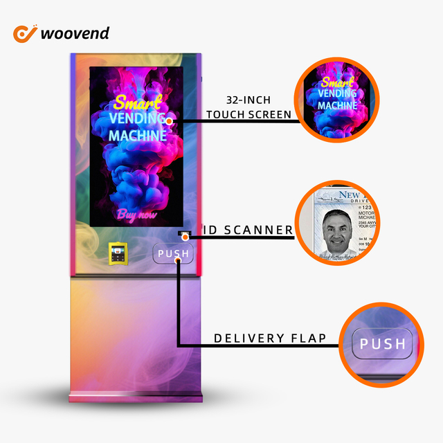 US-Based Mini Vending Machine With Card Reader ZYN Vending Machine With ID Scanner Open SDK Smart Vending Machine for Sale