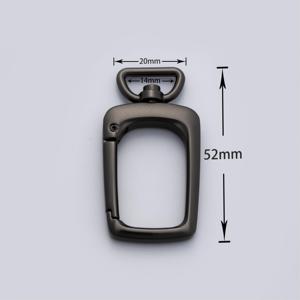 Matt Grey Zinc Alloy Dog Collar Swivel Snap Hook Buckle Metal Carabiner For Pet Swivel Dog Leash Carabiner Hook