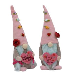 Nouvelle Figurine Créative de la Fête des Mères, Poupée <span class=keywords><strong>Sans</strong></span> <span class=keywords><strong>Visage</strong></span> en Forme de Cœur avec Chapeau Haut, Rudolph Debout, Modèle 0520, Vente en Gros Transfrontalière - Product Image 5