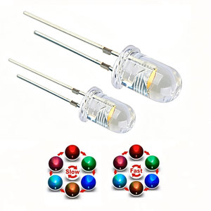 ไฟ LED 7 สี RGB ขนาด 3 มม. และ 5 มม. แบบกระพริบเร็ว/กระพริบช้า จำนวน 50 ชิ้น รุ่น F3 F5 - Product Image 1