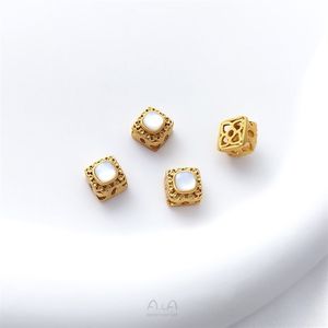 Pendentif <span class=keywords><strong>de</strong></span> <span class=keywords><strong>route</strong></span> trèfle à quatre feuilles en DIY, en or sable à forte rétention <span class=keywords><strong>de</strong></span> couleur, incrusté <span class=keywords><strong>de</strong></span> poudre <span class=keywords><strong>de</strong></span> nacre naturelle - Cerf - Product Image 6