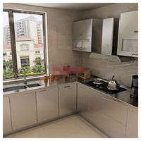 Prima Modular, meuble de cuisine moderne en acier inoxydable 316, écologique, avec glissières de tiroir, finition laquée, crédence sous évier, barbecue à gaz