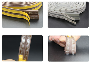 Tira de sellado de goma para puertas en forma de P E I D, tiras de espuma autoadhesivas EPDM - Product Image 6