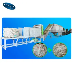 Sevenstars Polyester Staple Fiber Grade PET Bottle Plastic Recycling Machine For Waste Recycle Plant