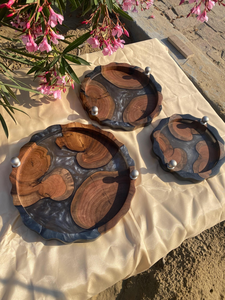 Elegante bandeja de resina para mesa de centro, sala de estar y decoración moderna del hogar a un precio económico. - Product Image 6