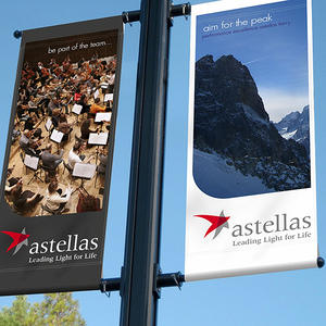 Drapeau de rue double face imprimé en couleur, résistant à l'eau et à la décoloration, de haute qualité, pour la signalisation publicitaire - Product Image 6