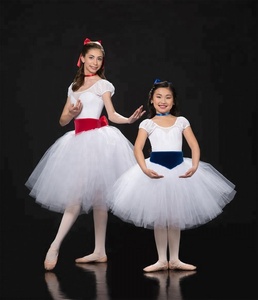 La etapa desgaste chica y adultos largo vestido de tutú romántico Ballet <span class=keywords><strong>con</strong></span> manga corta - Product Image 1