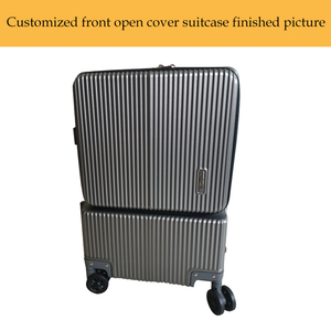 Valise à roulettes en alliage d'aluminium <span class=keywords><strong>Bayer</strong></span> PC allemande, à ouverture frontale double, personnalisable, pouvant être transportée en cabine - Product Image 4